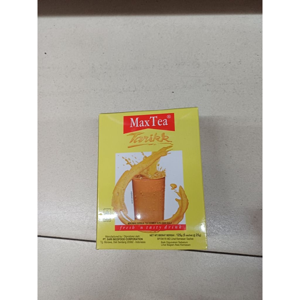 

Max Teh Tarik isi 5 Saset