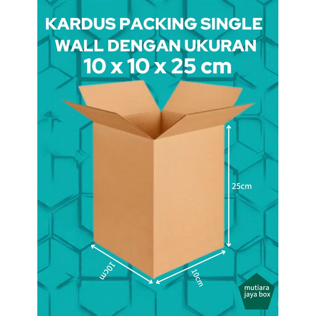 

KARDUS PACKING 10x10x25cm SINGEL WALL POLOS