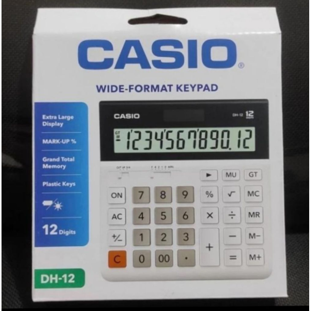 

Calculator Casio DH-12 Digit Black Original / Casio DH 14 Digit Black Original / Casio DH 16 Digit Original.