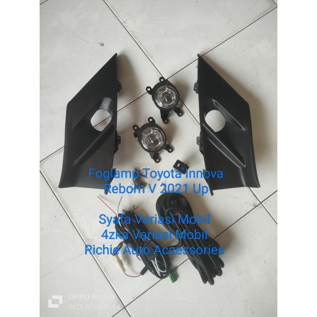 Foglamp Lampu Kabut Mobil Toyota Kijang Innova Reborn Tipe V Facelift Tahun 2021 2022 2023 ( Harga F