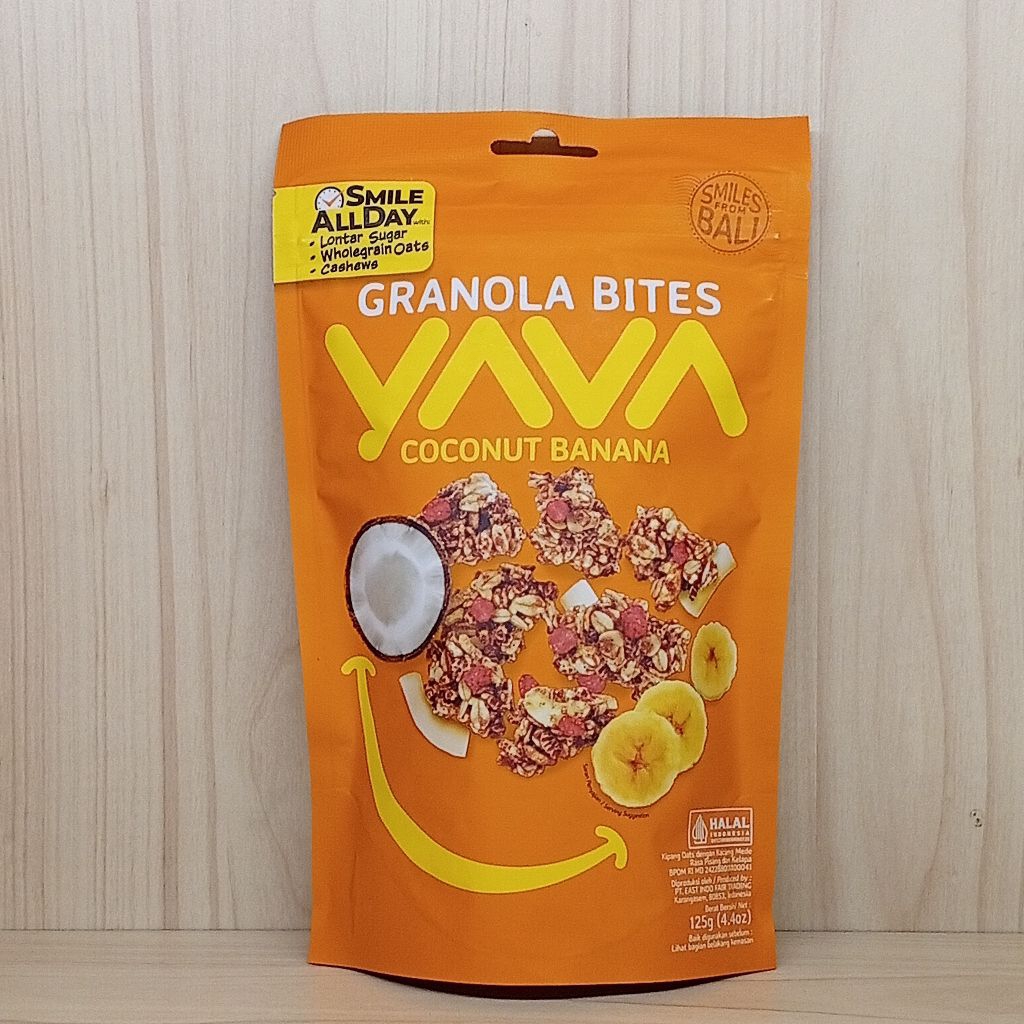 

Granola Bites Coconut Banana By Yava 125gr