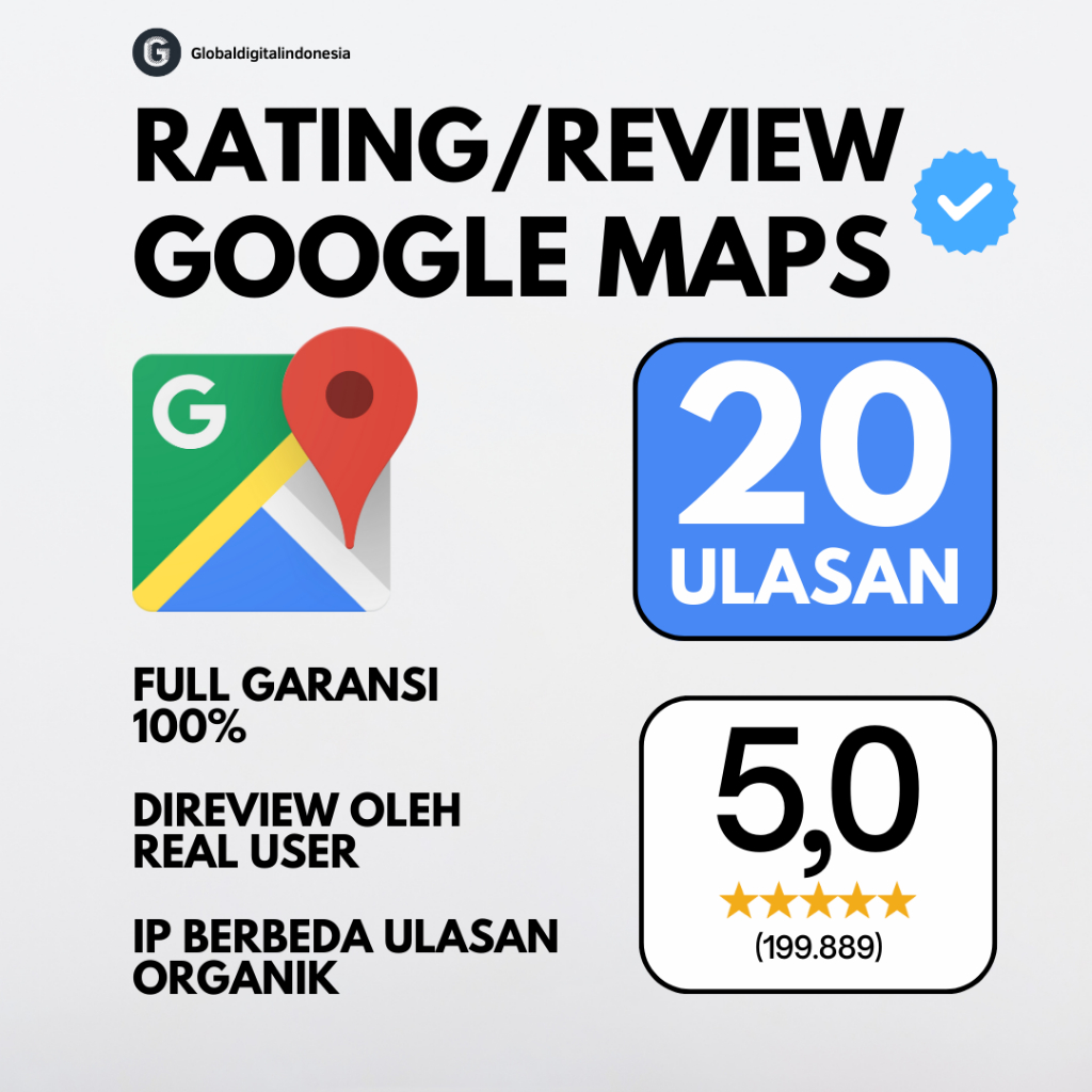 20 ulasan google maps bisnis | rating google maps bisnis | review google maps bisnis | bergaransi