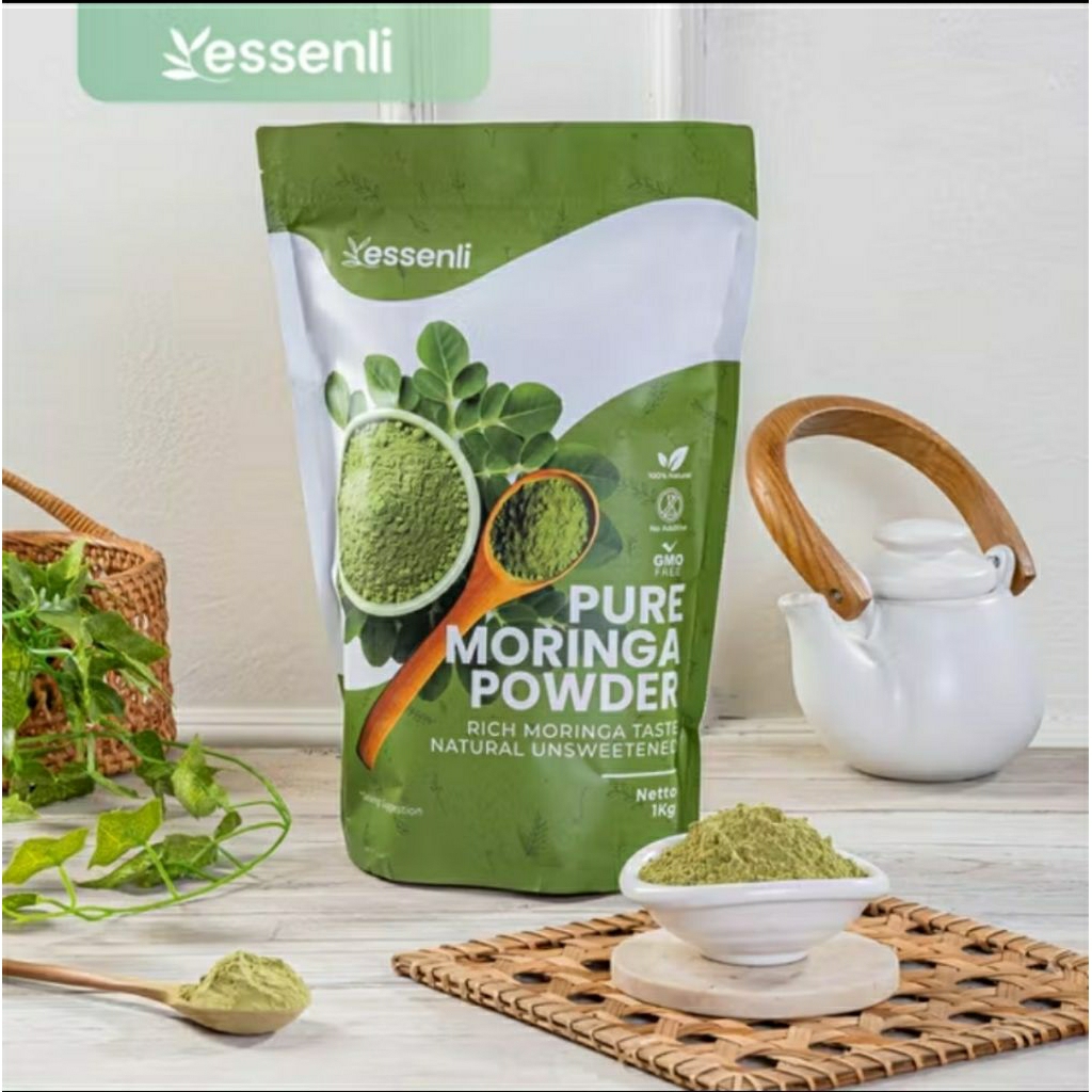 

Share in jar ESSENLI Bubuk Daun Kelor Moringa Ready Kendari Konawe Selatan