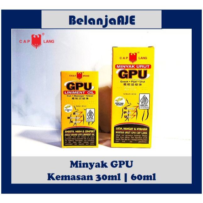 Paket Grosir Minyak GPU 30ml | 60ml Cap Lang