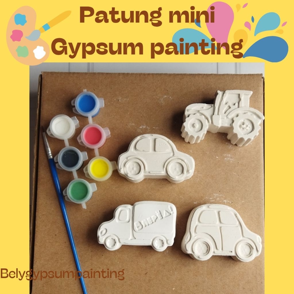 

SET PATUNG MINI TRANSPORT SERIES |GYPSUM PAINTING