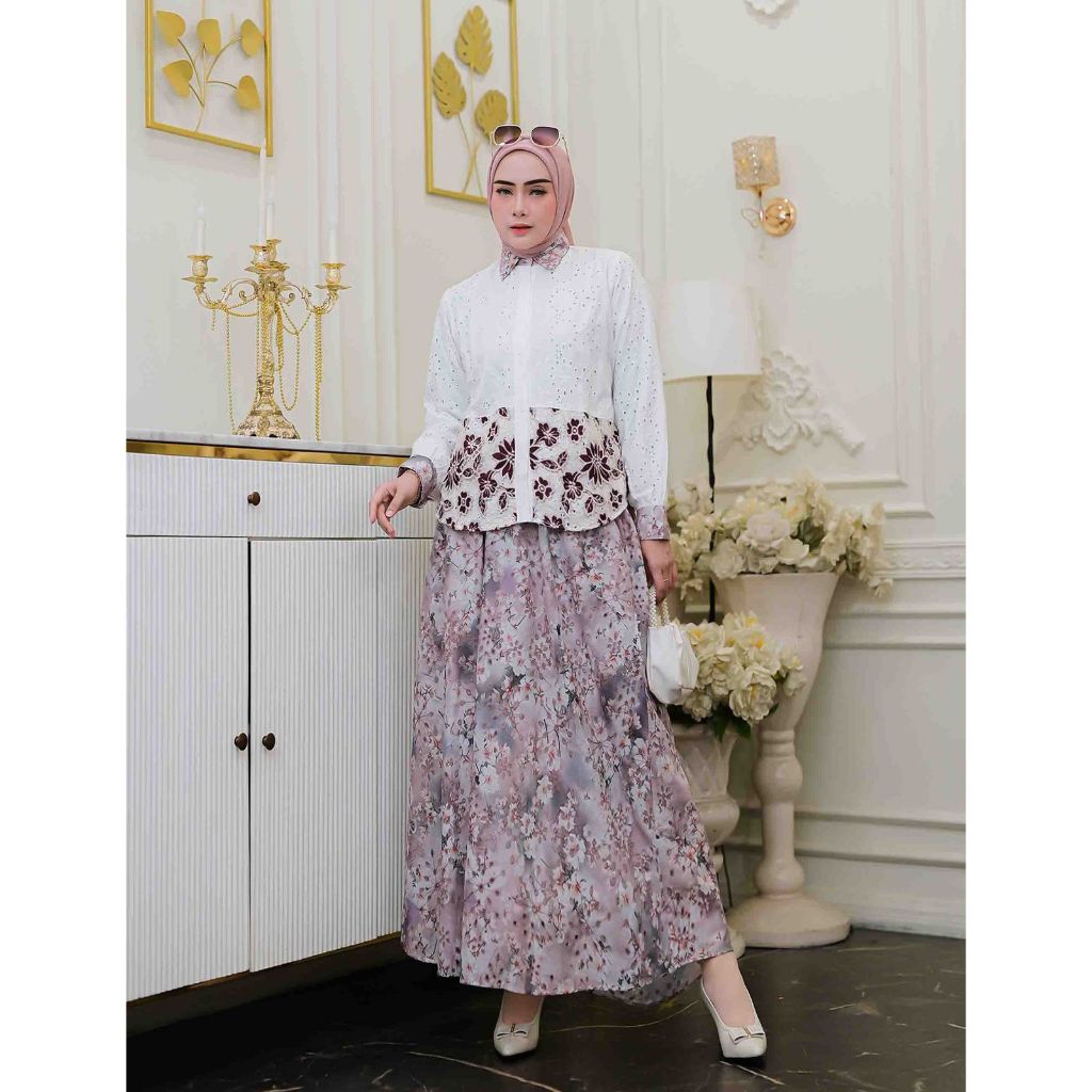 Stelan Rok Katun Bolong Anastasya Kombinasi Kemikel Full Furing VOL.09 STKBAASIZE09