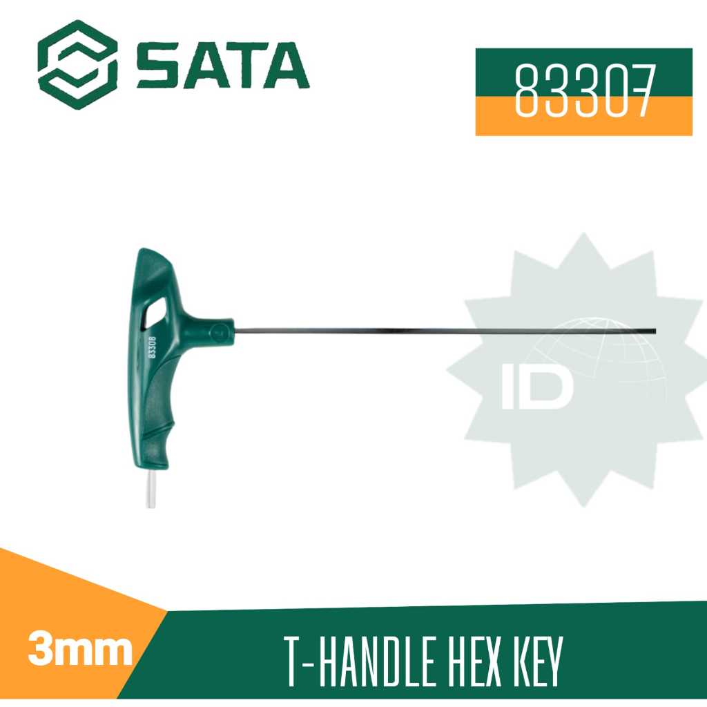 SATA Kunci T Hex 3 MM T-handle Hex Key 83307 Sata Tools