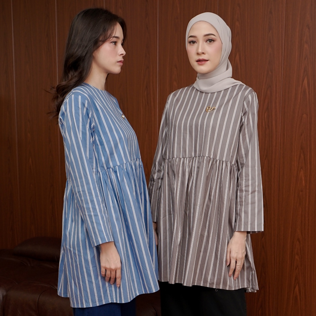 Ederra Elea Tunik / Atasan Wanita / Tunik Stripes