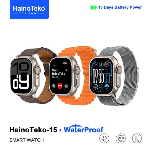 HainoTeko 15 Smart Watch Jam Tangan Amoled Waterproof Baterai Tahan 15 hari HainoTeko Germany