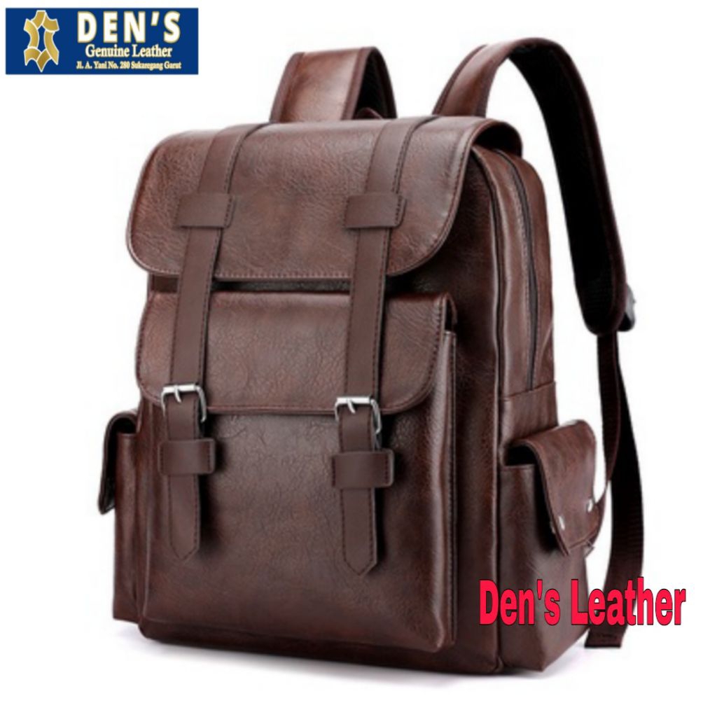 Tas ransel kulit asli original high quality. tas kulit sapi asli. tas ransel pria.DL567