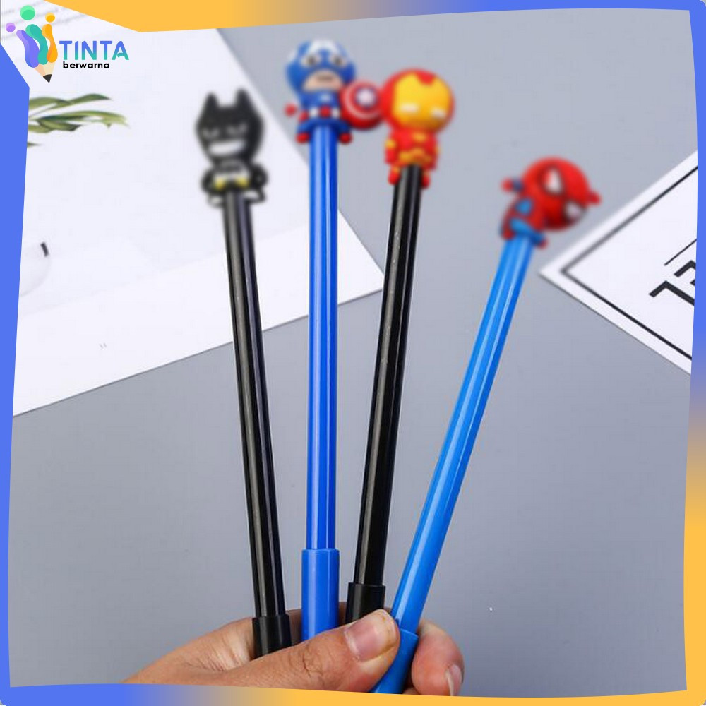 

Pen Hero Alat Tulis Stationary / Pena Hero / Pulpen Gel Karakter Hero Lucu Tinta Berwarna A12