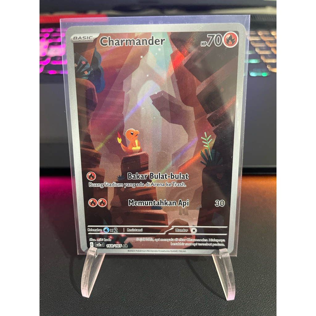 Pokemon TCG Indonesia sv2a Charmander 168/165 AR