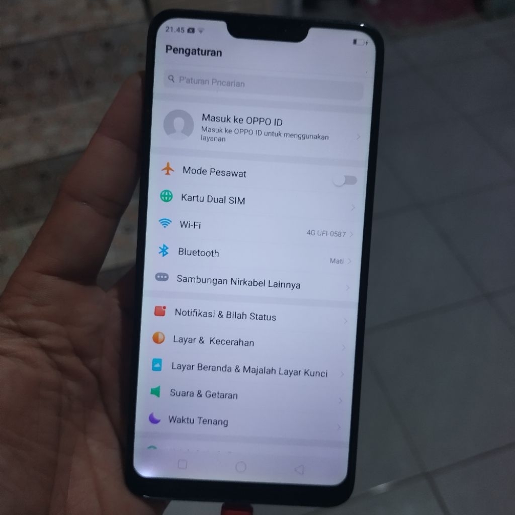 lcd ORI copotan Oppo a3s normal