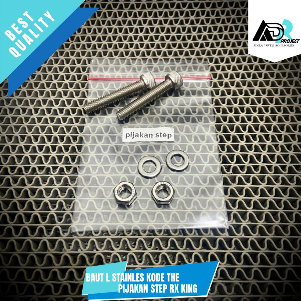 BAUT PIJAKAN STEP TOJOSAN STEP BELAKANG RX KING L STAINLES THE