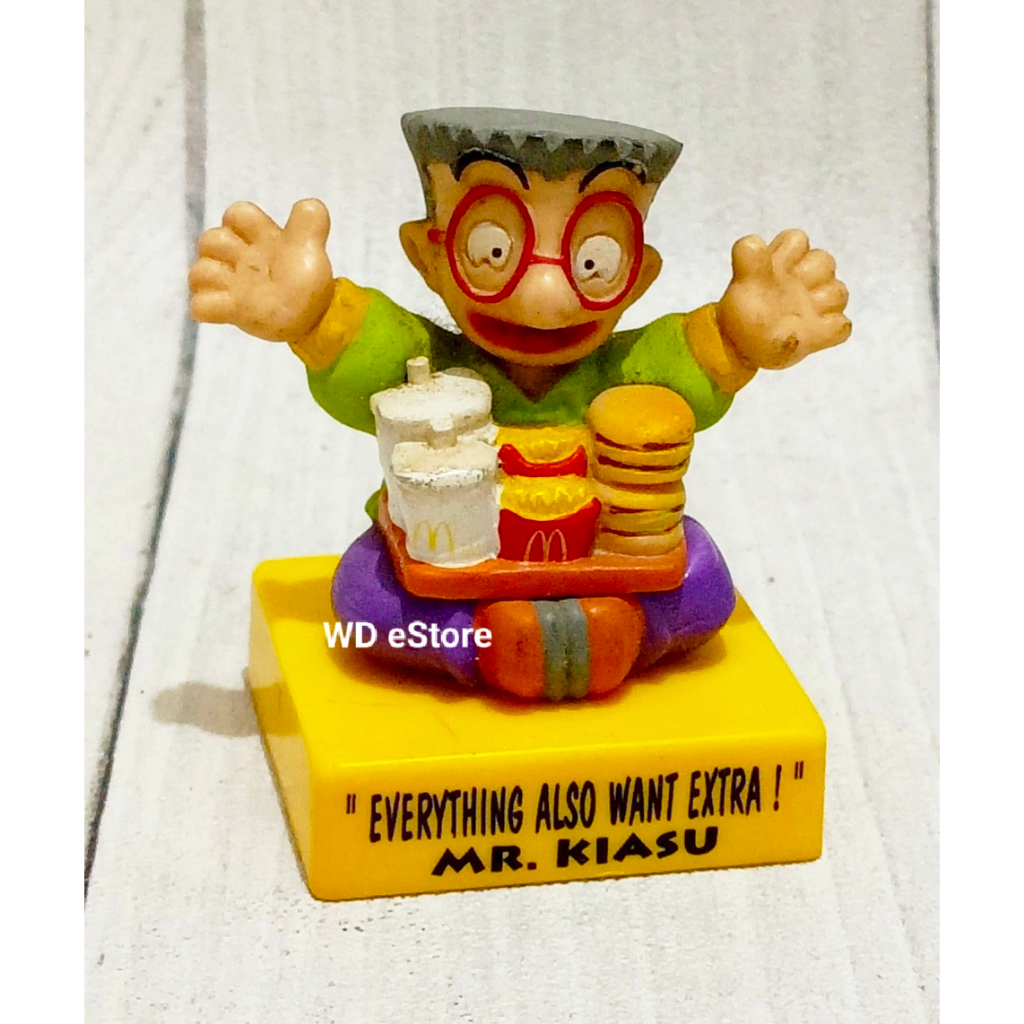 1993 McDonald Happy Meal Toy Mr. Kiasu Everything Also Want Extra