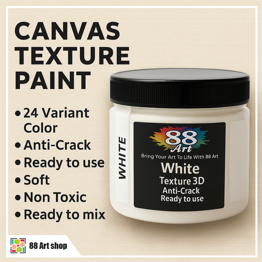 

88Art Modeling Paste Colors 300ml Texture Lukis Warna 300ml