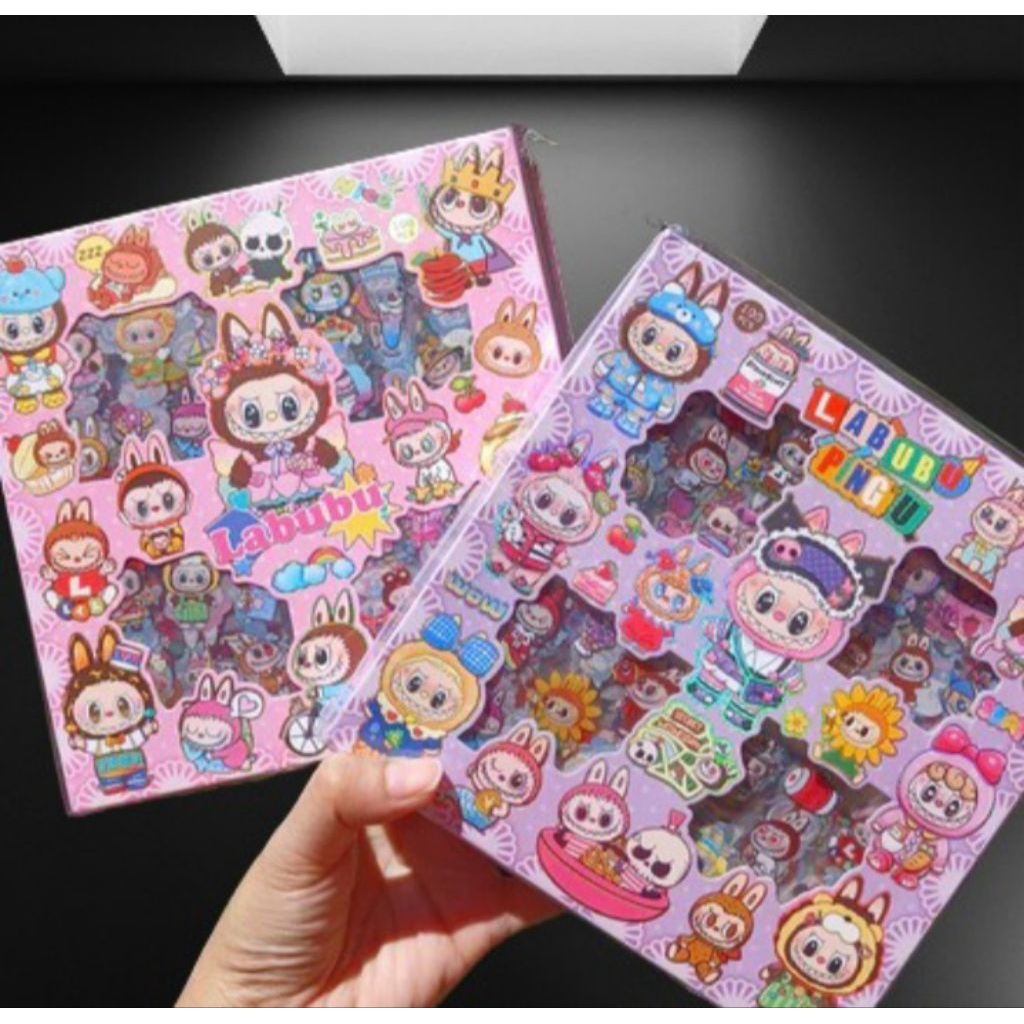 

Stiker momo rainbow , kuromi , labubu