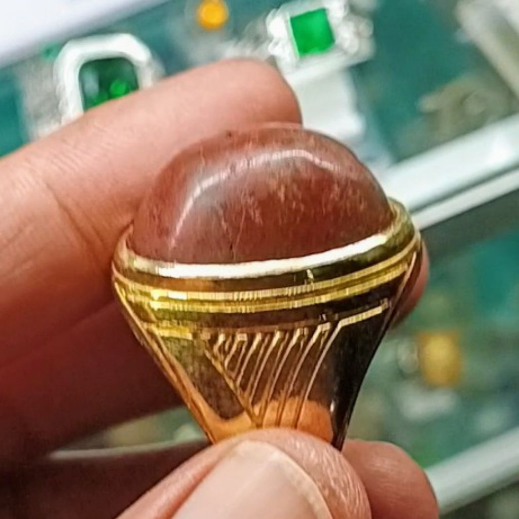 NATURAL BATU AKIK ATI AYAM UNIK ANTIK SAKRAL