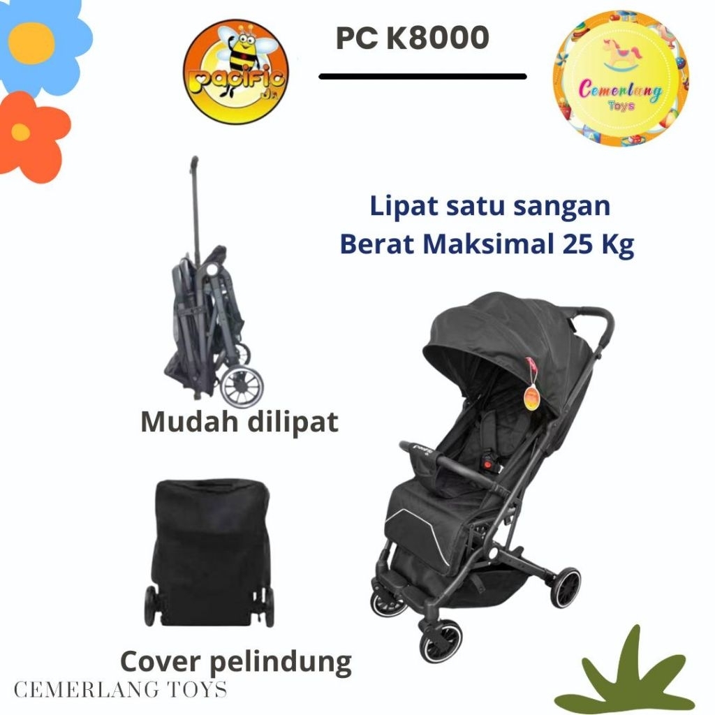 STROLLER PACIFIC PC-K8000 STROLLER CABIN SIZE