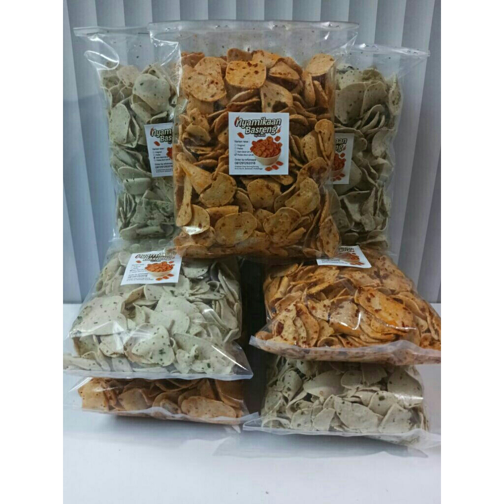 

[ Nyamikaan Basreng ] - Cemilan Snack Basreng Koin Varian Rasa Original, Pedas Asin Daun Jeruk Dan Asin Daun Jeruk . Kemasan 250gram, 500 gram, 1 kg