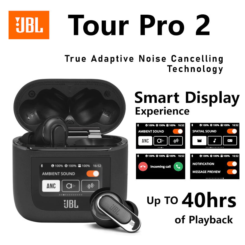 Original JBL Tour Pro 2  Headset TWS True Wireless Blutooth Earphone Noise Cancelling