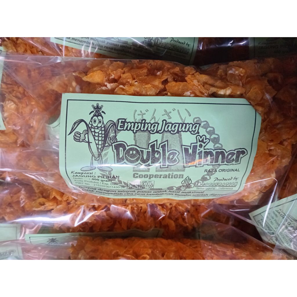 

Emping Jagung / Kripik Jagung mentah 400gr