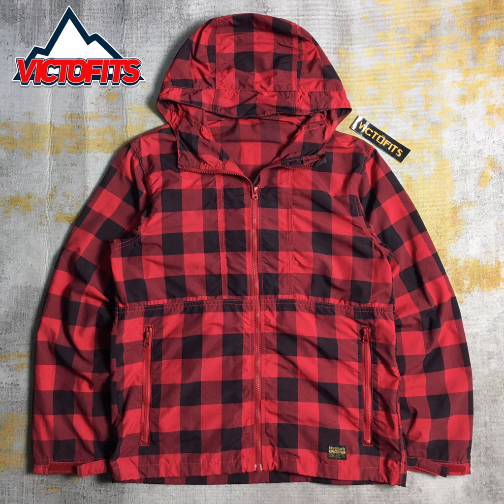 Jaket Windbreaker Kissmark Tartan
