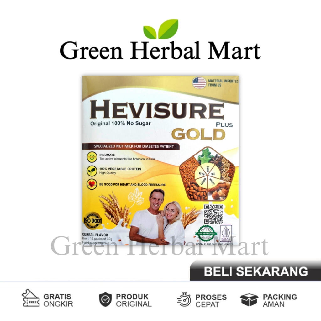 

Hevisure Gold Susu Diabetes Dan Kencing Manis Original Asli