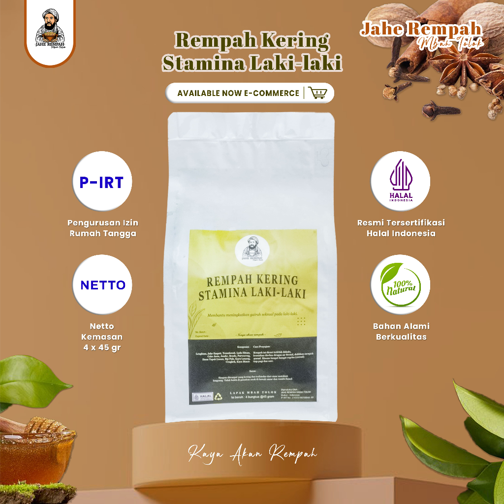 

RACIKAN REMPAH KERING UNTUK MENINGKATKAN STAMINA LAKI LAKI 100% HERBAL RESEP DARI LELUHUR JAWA