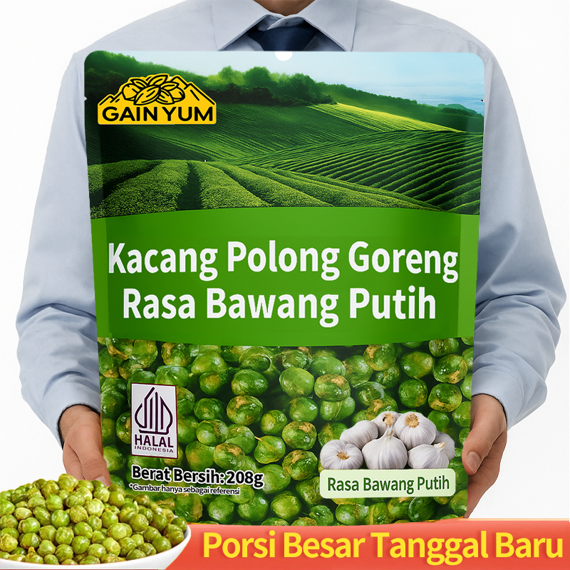 

Kacang Polong Rasa Bawang Putih Green Peas GarlicFlavour 208g