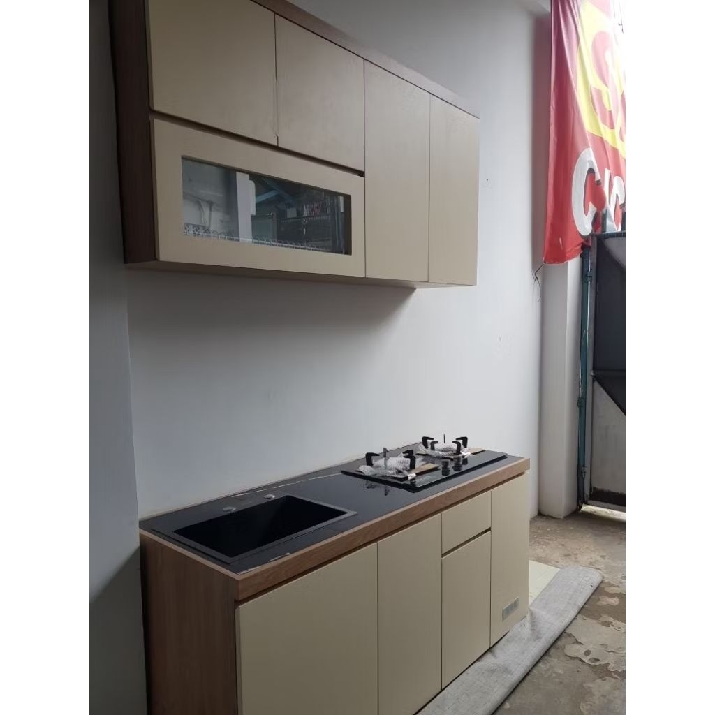 kitchen set atas bawah 160 lapis hpl