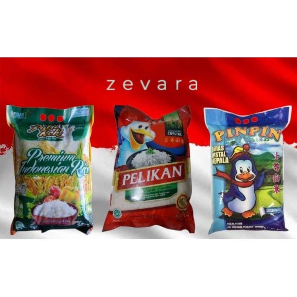 

MACAM-MACAM BERAS PULEN / BERAS PUTRI KOKI / BERAS PELIKAN / BERAS PINPIN / BERAS KEMASAN 5KG ISI 2PACK