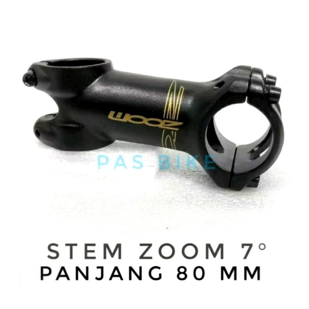 Stem Standar 25.4 dan OS 31.8 Panjang 80 Sepeda Fixie Balap MTB Zoom