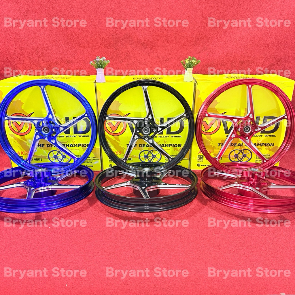 VND RACING ORIGINAL VELG AK 55 160x17 160x17 PALANG 5 SUPRA X 125 KARISMA BLADE 125 DOUBLE DISK DISC