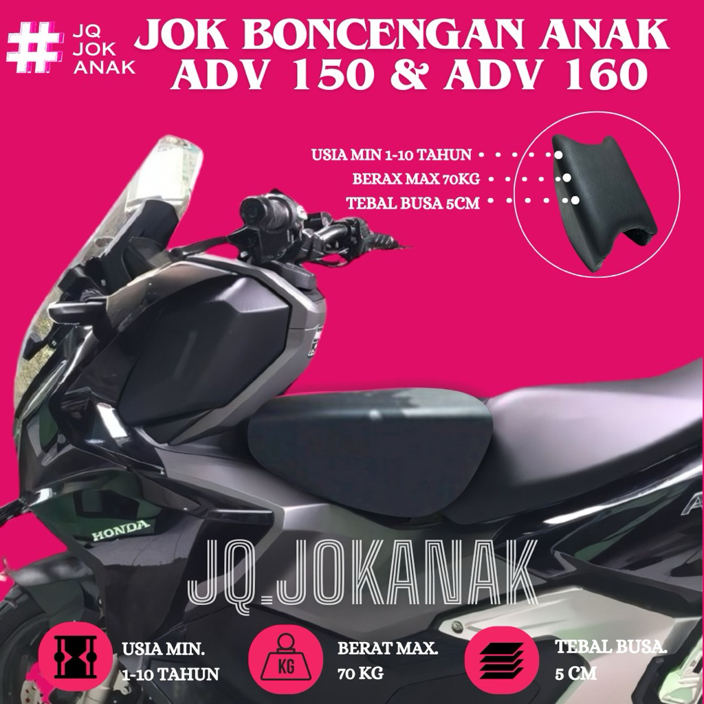 Jok Motor Anak Boncengan Depan ADV 160 ADV 150 Kursi Dudukan Portable Matic