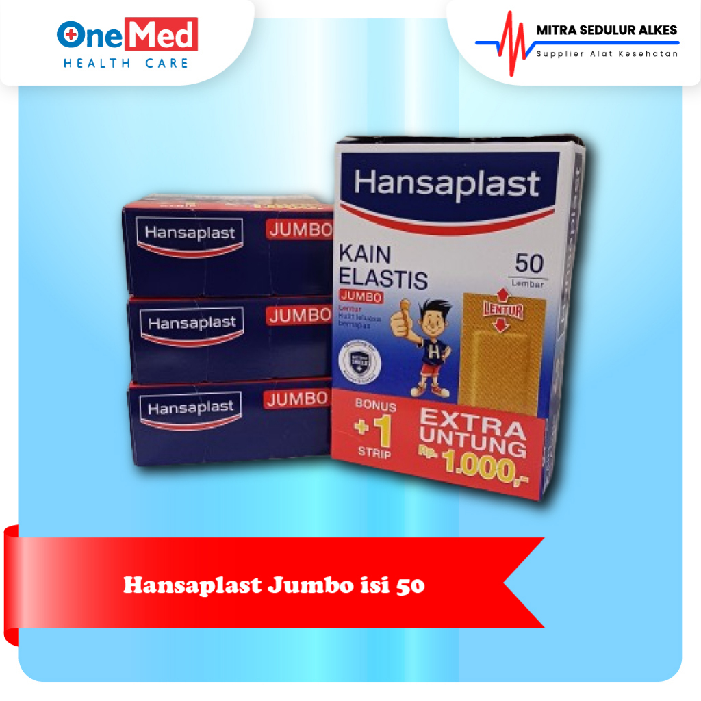Hansaplast Jumbo Isi 50 Plester Hansaplast Jumbo