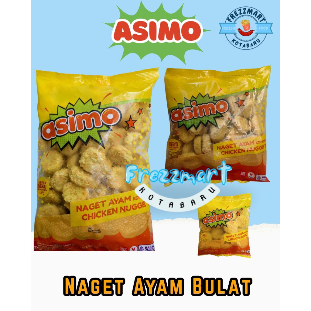 

ASIMO CHICKEN NUGGET BULAT COIN 250/500/1000 GR Frezzmart Kotabaru