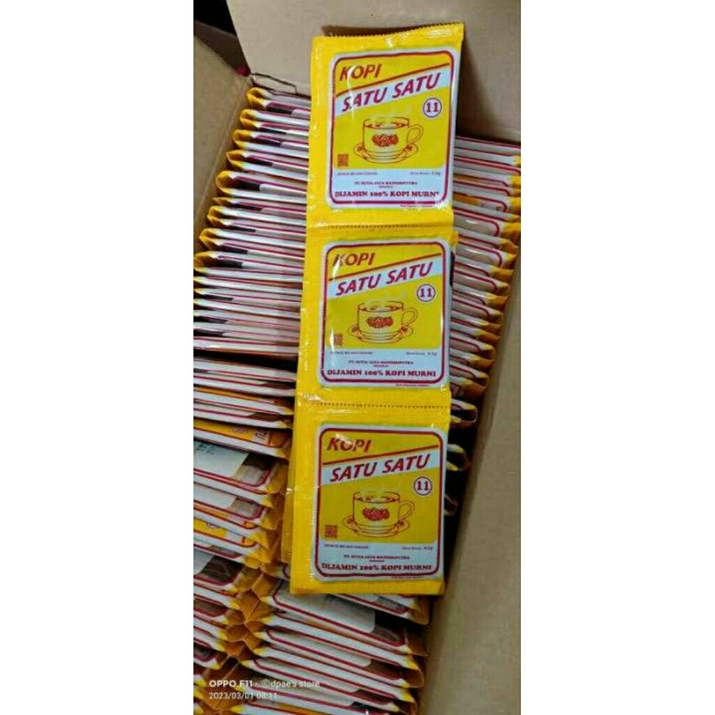 

KOPI SATU SATU 6,5 GRAM | KARTON/ KARDUS | 20RCG