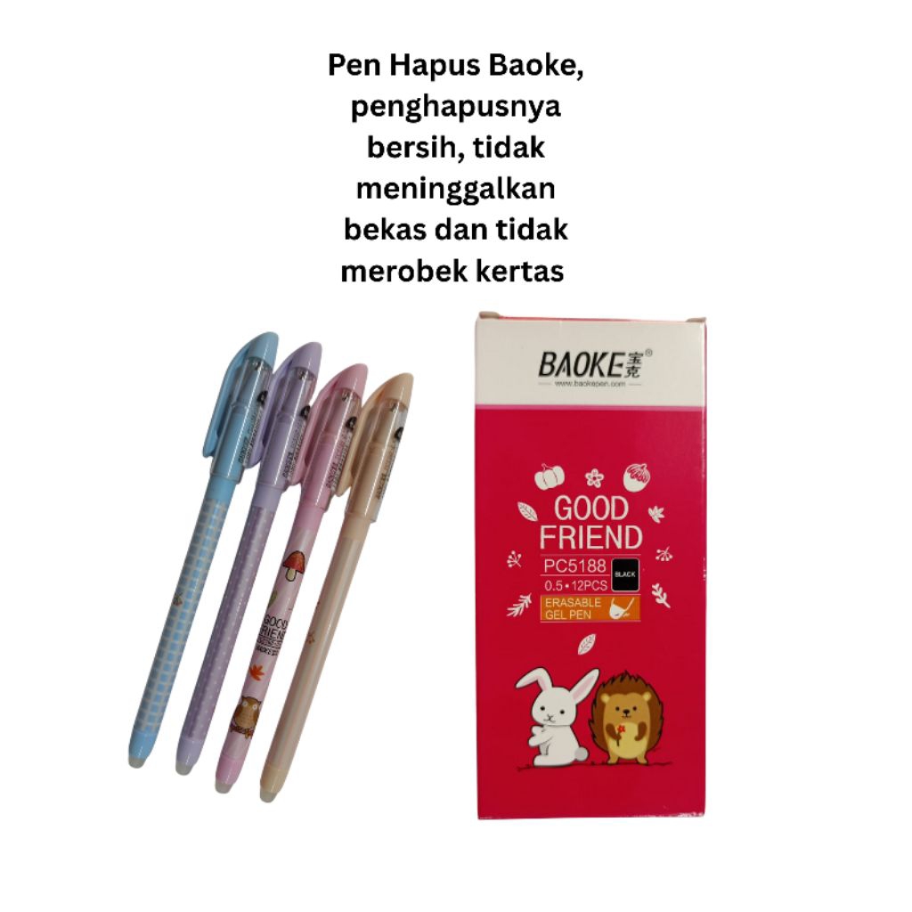

Pulpen Pena Hapus BAOKE, Fancy lucu - Per Pcs