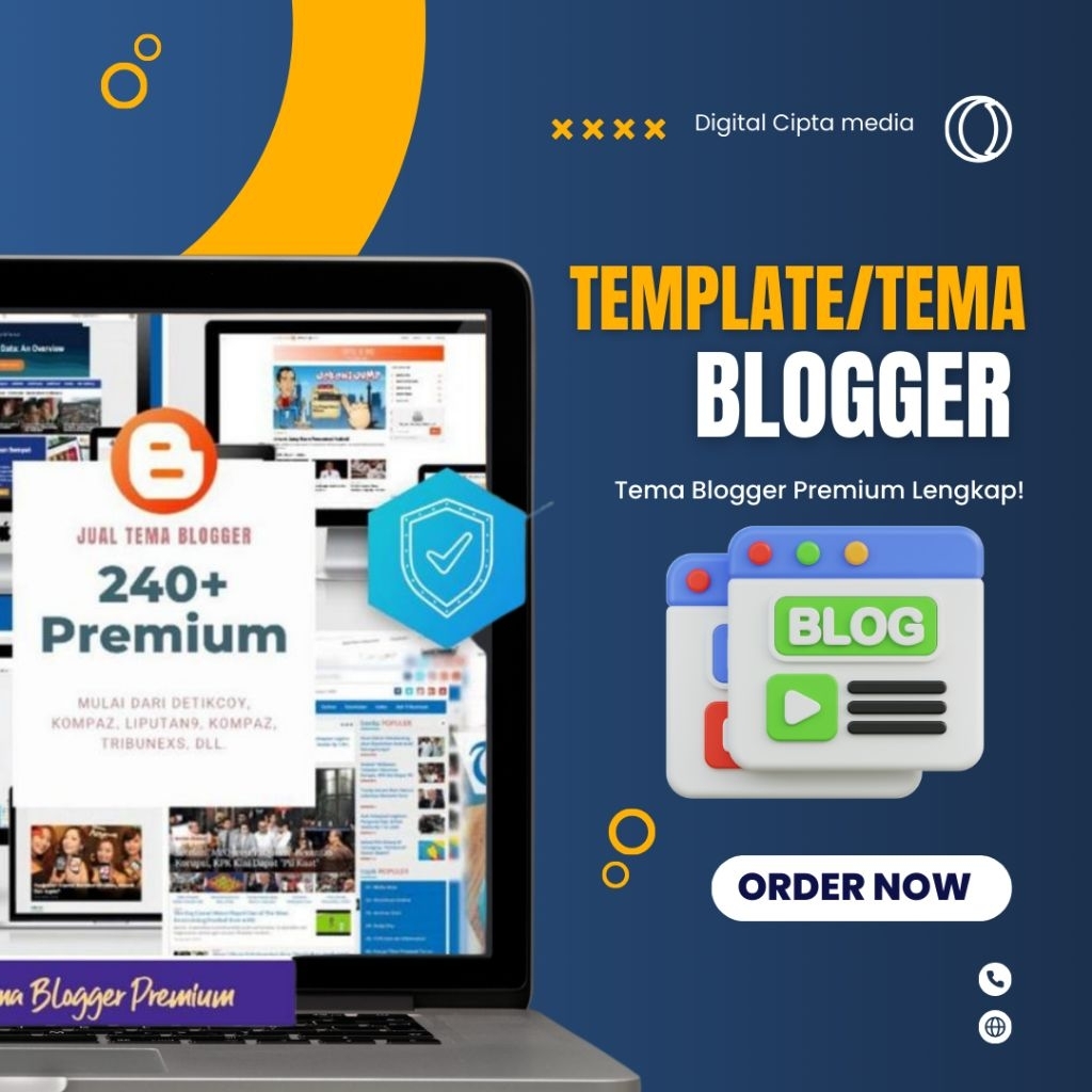 Tema Blogger Premium blog template rekomendasi adsense