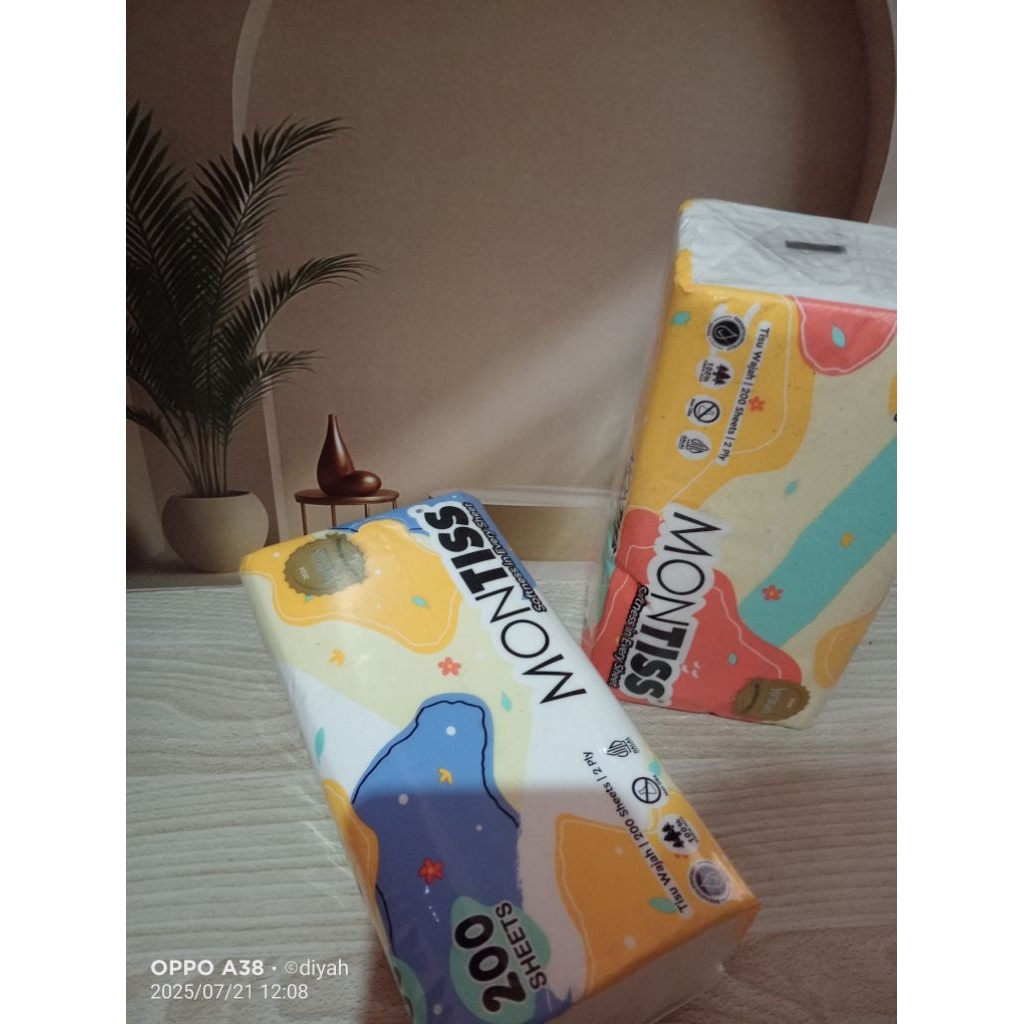 tissue montis 200 sheets