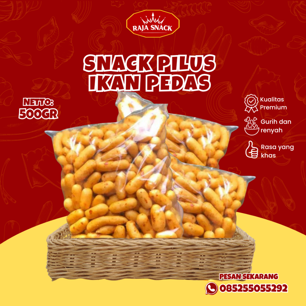 

SNACK KILOAN Pilus ikan pedas Pilus ikan bangkok snack enak snak murah