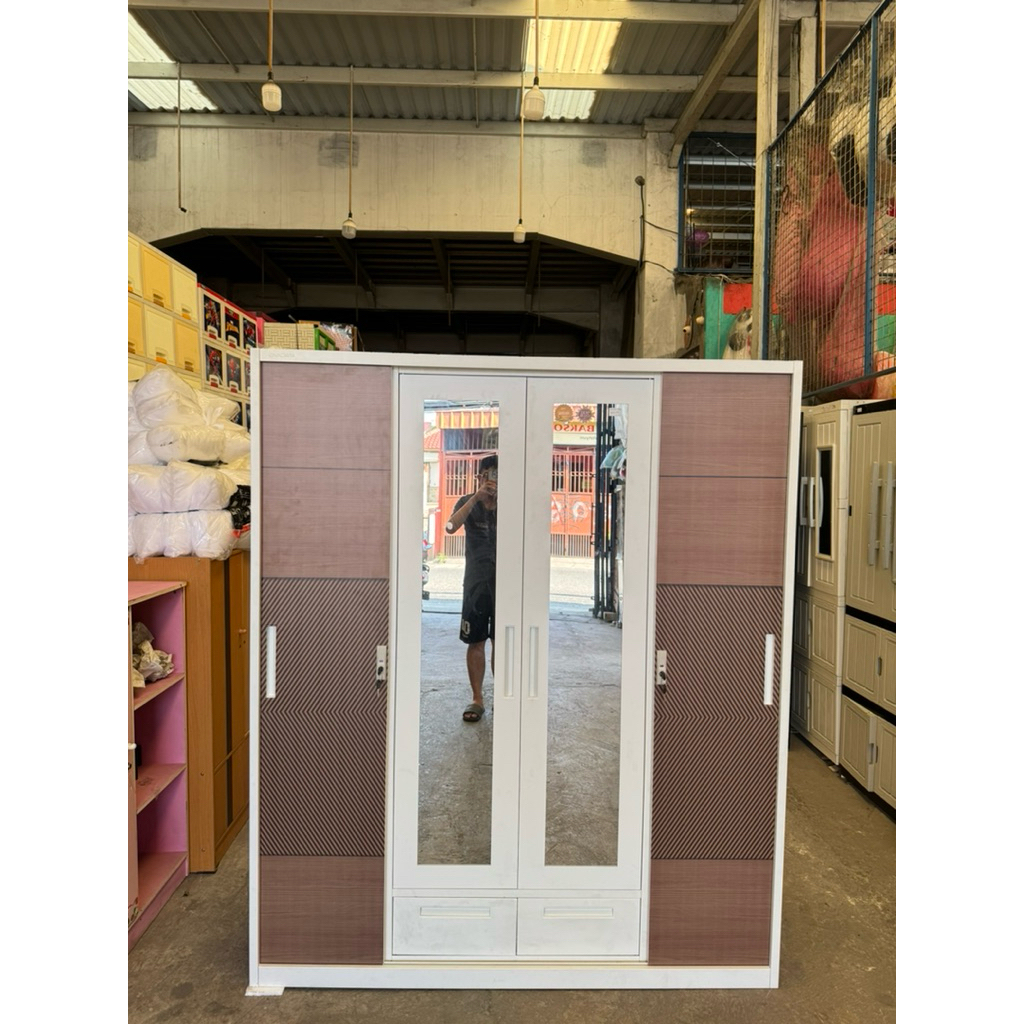 Lemari Besi 4 Pintu Sliding IMPORTA FULL JUMBO