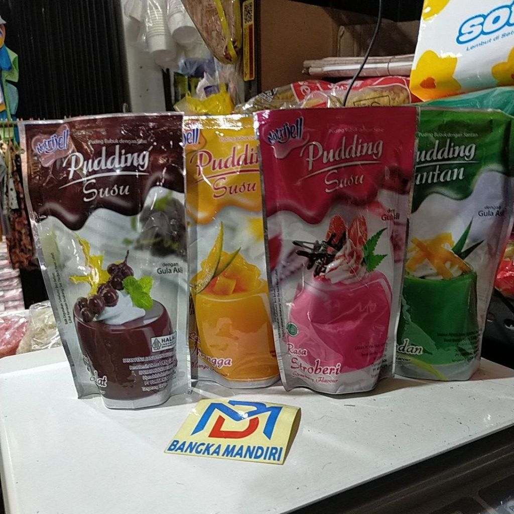 

aneka puding susu Nutrijell gula asli [puding bubuk dgn susu] Nutrijell