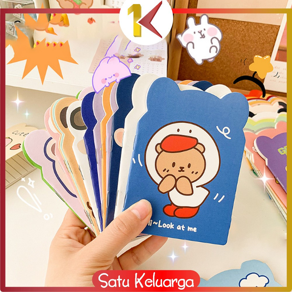 

EC SK-A40 Buku Tulis Memo Kecil Mini Motif Karakter Kartun / Note Book Buku Catatan Kartun Berkuping Cartoon Mini Book