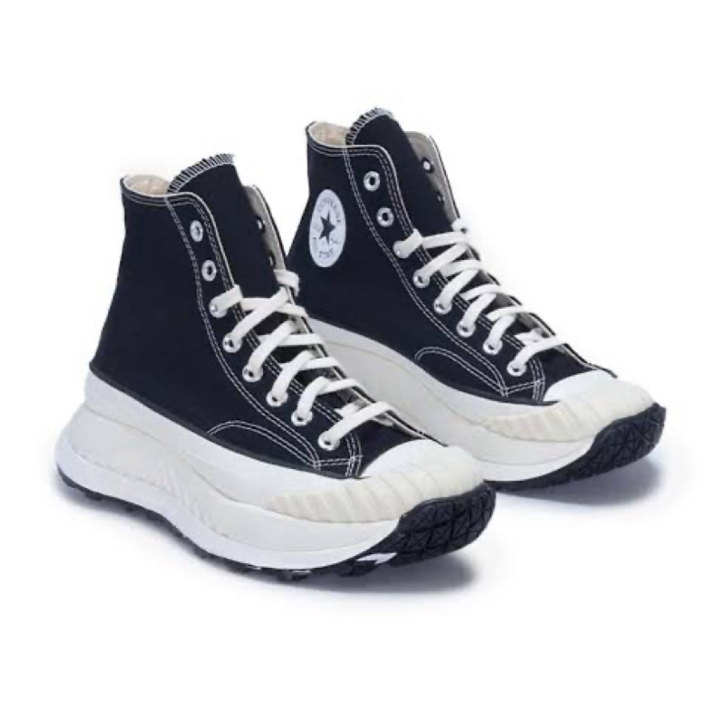 CONVERSE Chuck 70 At Cx Hi Black Egret Sepatu Sneakers Pria - A03277C