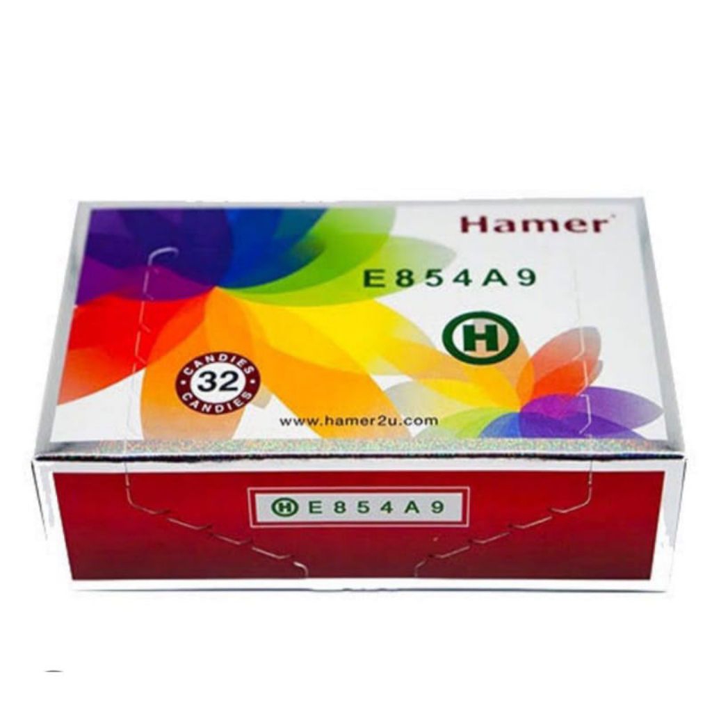Hamer Rainbow Candy Original Asli 1 Box Isi 32 Pcs Permen Hamer
