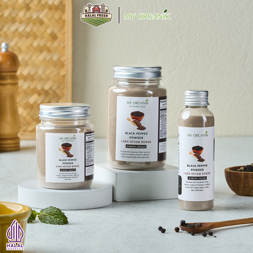 

My Organik Lada Hitam Bubuk Botol Black Pepper Powder Premium Quality Merica Bubuk Bumbu Dapur