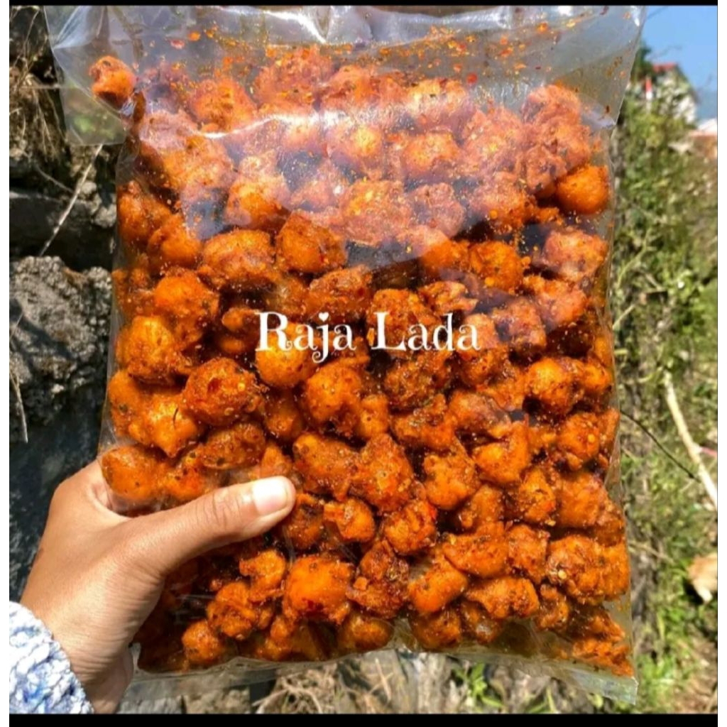 

Siomay kering viral pedas daun jeruk 1kg cemilan kiloan