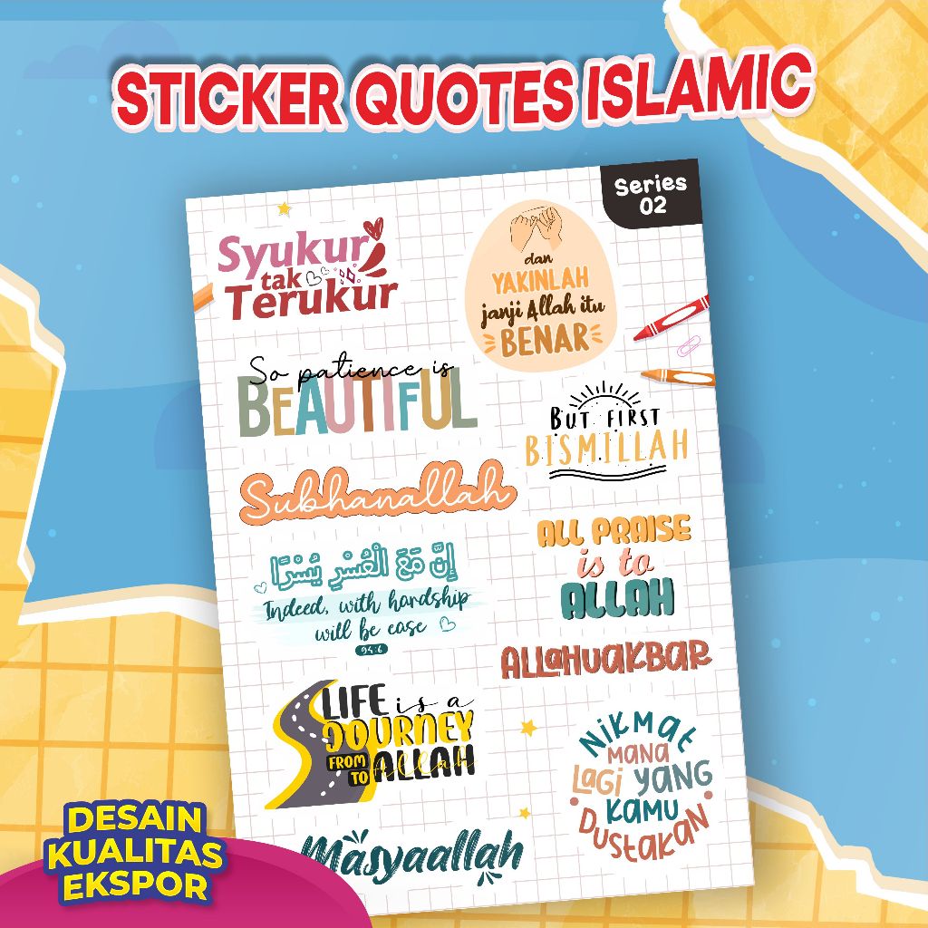 

Ghif Sticker Quotes Islamic | Affirmation Words Kata Afrimasi Mimpi Strong Proud Enough The best Senyum | Aesthetic Sticker Estetik Stiker HP | Series 02